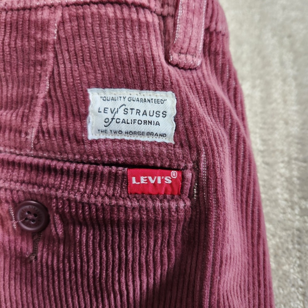 Levis Corduroy Pants Men 34x30 XX Chino Standard Tapered Dad Prep Cotton Stretch - Picture 8 of 12